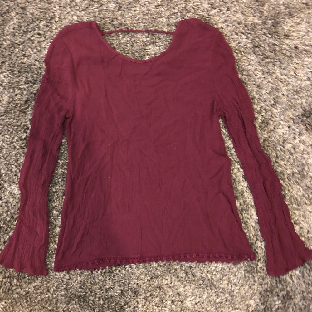 Cute maroon long sleeve